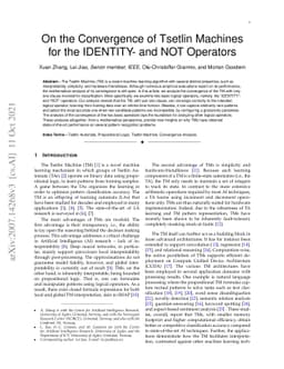 On the Convergence of Tsetlin Machines for the IDENTITY- and NOT
  Operators