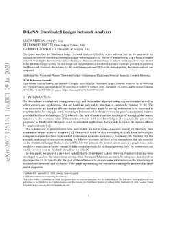 DiLeNA: Distributed Ledger Network Analyzer
