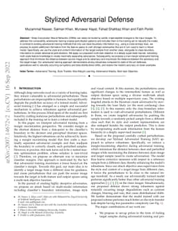 Stylized Adversarial Defense