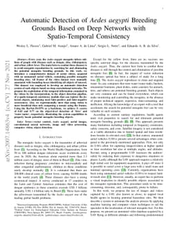 Automatic Detection of Aedes aegypti Breeding Grounds Based on Deep
  Networks with Spatio-Temporal Consistency