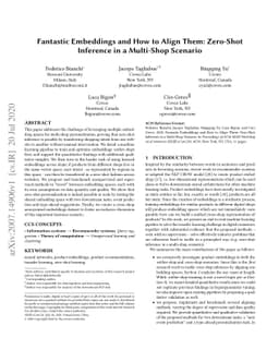 Fantastic Embeddings and How to Align Them: Zero-Shot Inference in a
  Multi-Shop Scenario