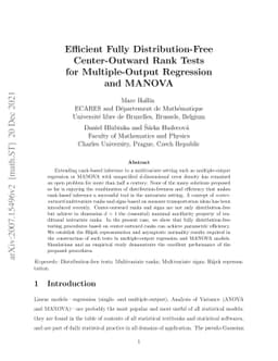 Fully distribution-free center-outward rank tests for multiple-output
  regression and MANOVA