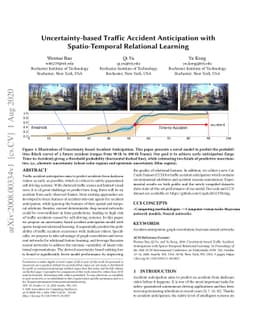 Uncertainty-based Traffic Accident Anticipation with Spatio-Temporal
  Relational Learning