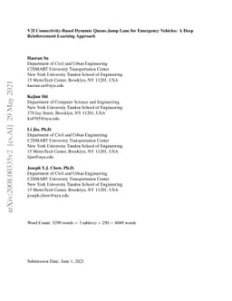 V2I Connectivity-Based Dynamic Queue-Jump Lane for Emergency Vehicles: A
  Deep Reinforcement Learning Approach
