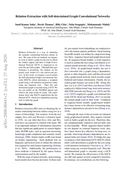 Relation Extraction with Self-determined Graph Convolutional Network