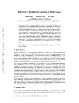 Interactive Imitation Learning in State-Space