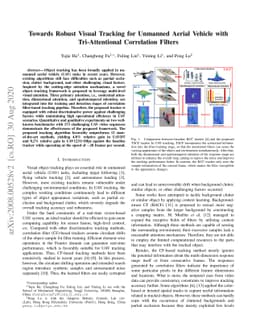 Towards Robust Visual Tracking for Unmanned Aerial Vehicle with
  Tri-Attentional Correlation Filters