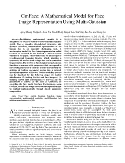 GmFace: A Mathematical Model for Face Image Representation Using
  Multi-Gaussian
