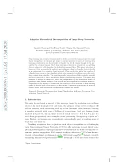 Adaptive Hierarchical Decomposition of Large Deep Networks