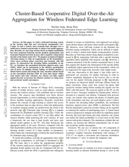 Cluster-Based Cooperative Digital Over-the-Air Aggregation for Wireless
  Federated Edge Learning