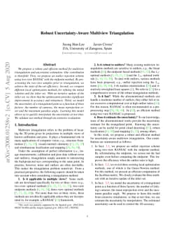 Robust Uncertainty-Aware Multiview Triangulation