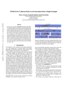 TOAD-GAN: Coherent Style Level Generation from a Single Example