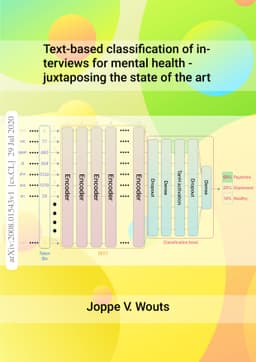 Text-based classification of interviews for mental health -- juxtaposing
  the state of the art