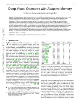 Deep Visual Odometry with Adaptive Memory