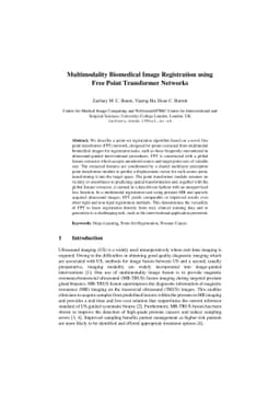 Multimodality Biomedical Image Registration using Free Point Transformer
  Networks