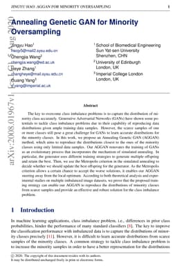 Annealing Genetic GAN for Minority Oversampling