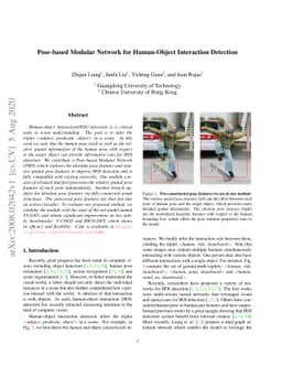 Pose-based Modular Network for Human-Object Interaction Detection