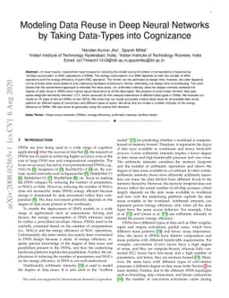 Modeling Data Reuse in Deep Neural Networks by Taking Data-Types into
  Cognizance