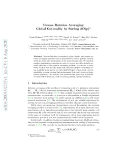 Shonan Rotation Averaging: Global Optimality by Surfing $SO(p)^n$