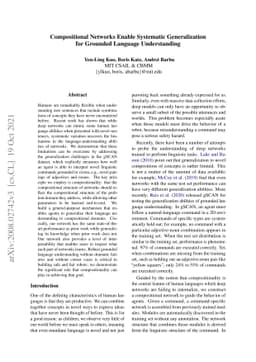 Compositional Networks Enable Systematic Generalization for Grounded
  Language Understanding