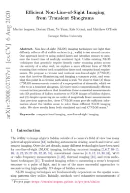 Efficient Non-Line-of-Sight Imaging from Transient Sinograms