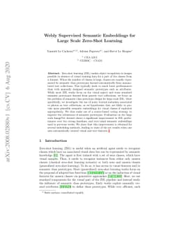 Webly Supervised Semantic Embeddings for Large Scale Zero-Shot Learning