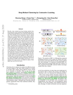 Deep Robust Clustering by Contrastive Learning