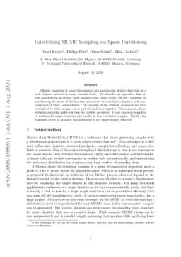 Parallelizing MCMC Sampling via Space Partitioning
