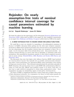 Rejoinder: On nearly assumption-free tests of nominal confidence
  interval coverage for causal parameters estimated by machine learning
