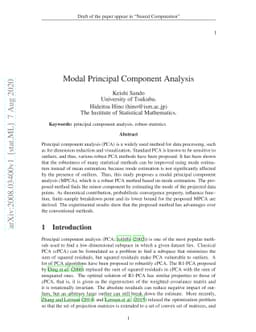 Modal Principal Component Analysis