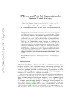 RPT: Learning Point Set Representation for Siamese Visual Tracking