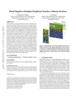 Hard Negative Samples Emphasis Tracker without Anchors