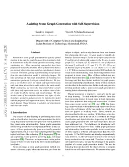Assisting Scene Graph Generation with Self-Supervision