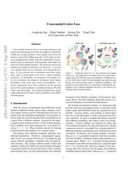 Cross-modal Center Loss