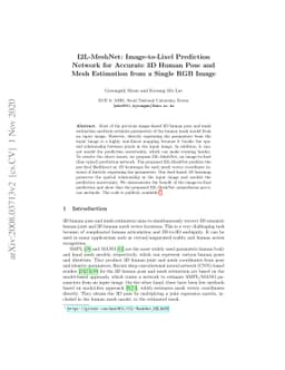 I2L-MeshNet: Image-to-Lixel Prediction Network for Accurate 3D Human
  Pose and Mesh Estimation from a Single RGB Image