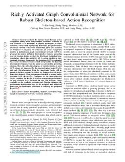 Richly Activated Graph Convolutional Network for Robust Skeleton-based
  Action Recognition