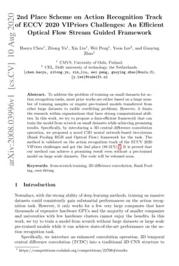 2nd Place Scheme on Action Recognition Track of ECCV 2020 VIPriors
  Challenges: An Efficient Optical Flow Stream Guided Framework