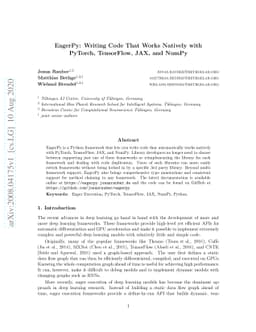 EagerPy: Writing Code That Works Natively with PyTorch, TensorFlow, JAX,
  and NumPy