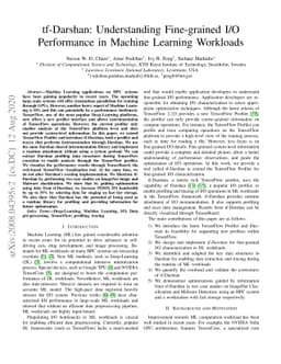 tf-Darshan: Understanding Fine-grained I/O Performance in Machine
  Learning Workloads