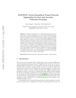 FedNNNN: Norm-Normalized Neural Network Aggregation for Fast and
  Accurate Federated Learning