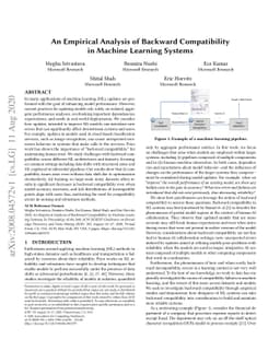 An Empirical Analysis of Backward Compatibility in Machine Learning
  Systems