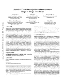Retrieval Guided Unsupervised Multi-domain Image-to-Image Translation