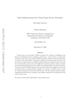 Trust Infrastructures for Virtual Asset Service Providers