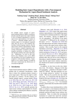 Modeling Inter-Aspect Dependencies with a Non-temporal Mechanism for
  Aspect-Based Sentiment Analysis