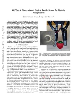 GelTip: A Finger-shaped Optical Tactile Sensor for Robotic Manipulation