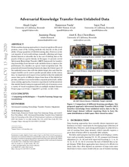Adversarial Knowledge Transfer from Unlabeled Data