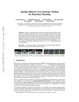 Sample-efficient Cross-Entropy Method for Real-time Planning