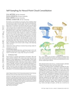 Self-Sampling for Neural Point Cloud Consolidation