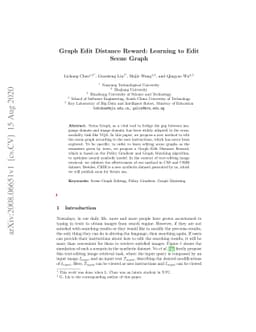 Graph Edit Distance Reward: Learning to Edit Scene Graph