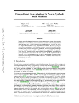 Compositional Generalization via Neural-Symbolic Stack Machines